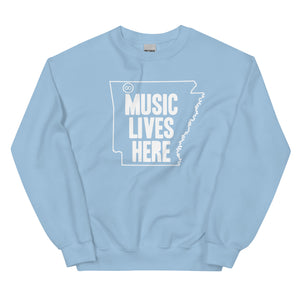 Arkansas "MUSIC LIVES HERE" Sweatshirt