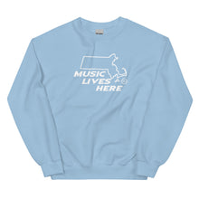 Massachusetts "MUSIC LIVES HERE" Men's Sweatshirt