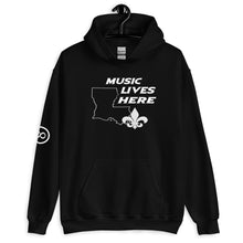 Louisiana "MUSIC LIVES HERE" Hooded Sweatshirt