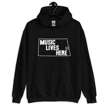North Dakota "MUSIC LIVES HERE" Hooded Sweatshirt