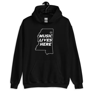 Mississippi "MUSIC LIVES HERE" Hooded Sweatshirt