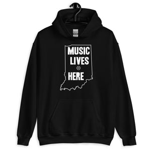 Indiana "MUSIC LIVES HERE" Hooded Sweatshirt