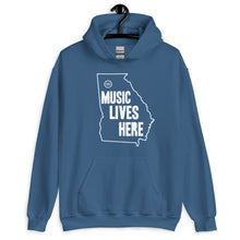 Georgia "MUSIC LIVES HERE" Men's Hooded Sweatshirt