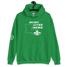 Louisiana "MUSIC LIVES HERE" Hooded Sweatshirt