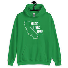 California "MUSIC LIVES HERE" Hooded Sweatshirt