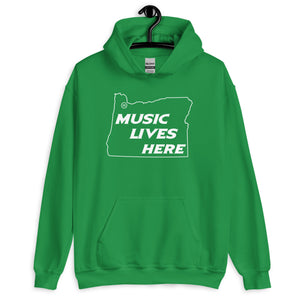 Oregon "MUSIC LIVES HERE" Hooded Sweatshirt
