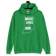 Indiana "MUSIC LIVES HERE" Hooded Sweatshirt