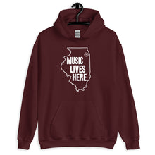 Illinois "MUSIC LIVES HERE" Hooded Sweatshirt