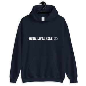 A Groovy "MUSIC LIVES HERE" Hoodie