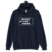 Pennsylvania "MUSIC LIVES HERE" Men's Hooded Sweatshirt