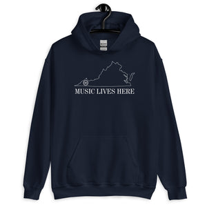 Virginia "MUSIC LIVES HERE" Hooded Sweatshirt