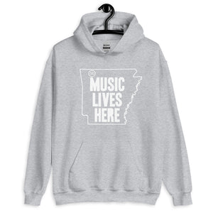 Arkansas "MUSIC LIVES HERE" Hooded Sweatshirt