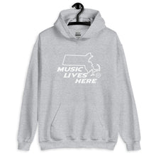 Massachusetts "MUSIC LIVES HERE" Men's Hooded Sweatshirt