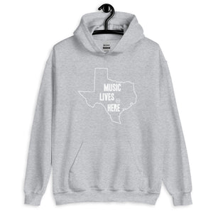 Texas "MUSIC LIVES HERE" Hooded Sweatshirt