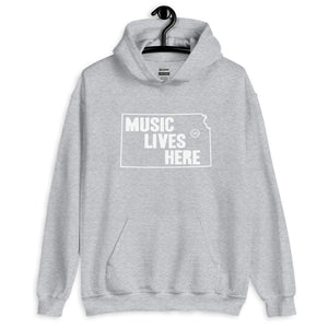 Kansas "MUSIC LIVES HERE" Hooded Sweatshirt