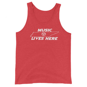 Tennessee "MUSIC LIVES HERE" Tank Top
