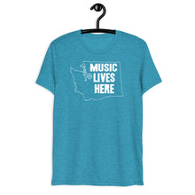 Washington "MUSIC LIVES HERE" Men's Triblend T-Shirt