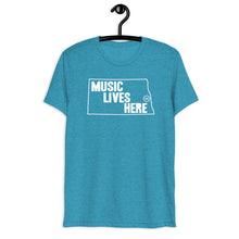 North Dakota "MUSIC LIVES HERE" Men's Triblend T-Shirt