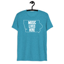 Iowa "MUSIC LIVES HERE" Men's Triblend T-Shirt