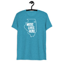 Illinois "MUSIC LIVES HERE" Men's Triblend T-Shirt