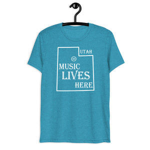 Utah "MUSIC LIVES HERE" Men's Triblend T-Shirt