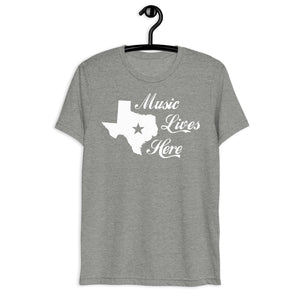 Texas "MUSIC LIVES HERE" Lone Star Short sleeve t-shirt