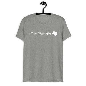 Texas "MUSIC LIVES HERE" Straight Shooter Short sleeve t-shirt