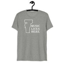 Vermont "MUSIC LIVES HERE" Men's Triblend T-Shirt