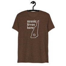 New Hampshire "MUSIC LIVES HERE" Men's Triblend T-Shirt