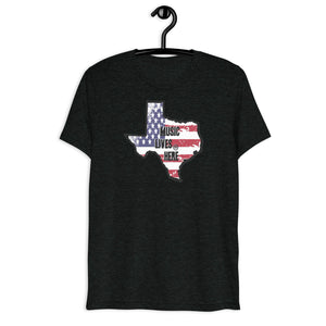 Texas Patriot "MUSIC LIVES HERE" Men's Triblend T-Shirt