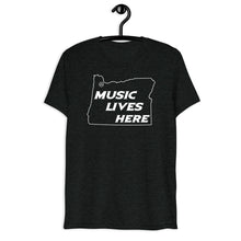 Oregon "MUSIC LIVES HERE" Men's Triblend T-Shirt