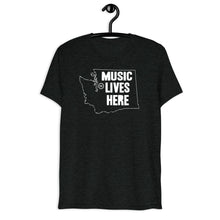 Washington "MUSIC LIVES HERE" Men's Triblend T-Shirt