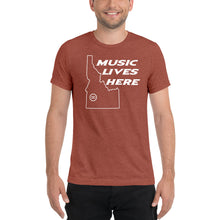 Idaho "MUSIC LIVES HERE" Men's Triblend Tshirt