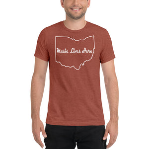 Ohio "MUSIC LIVES HERE" Premium Triblend Short sleeve t-shirt