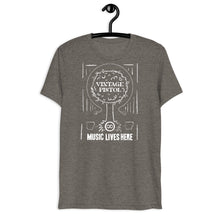 Arkansas/Vintage Pistol "MUSIC LIVES HERE" Music Tree Triblend T-Shirt