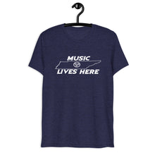 Tennessee TriStar "MUSIC LIVES HERE" Men's Triblend T-Shirts