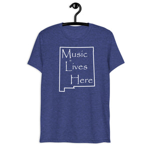 New Mexico "MUSIC LIVES HERE" Men's Triblend T-Shirt