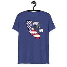 California Patriot "MUSIC LIVES HERE" Men's Triblend T-Shirt