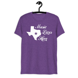 Texas "MUSIC LIVES HERE" Lone Star Short sleeve t-shirt