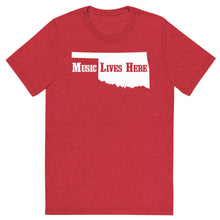 OKlahoma "MUSIC LIVES HERE" Sooner State Short sleeve t-shirt