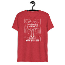 Arkansas/Vintage Pistol "MUSIC LIVES HERE" Music Tree Triblend T-Shirt