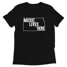 Kansas (Wichita) "MUSIC LIVES HERE" Triblend T-Shirt