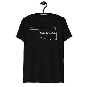 Oklahoma "MUSIC LIVES HERE" Premium Triblend Short sleeve t-shirt