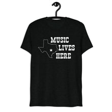 Texas Star "MUSIC LIVES HERE" Triblend Short sleeve t-shirt