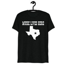 Texas "MUSIC LIVES HERE" Durango Triblend Short sleeve t-shirt