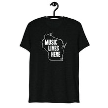 Wisconsin "MUSIC LIVES HERE" Men's Triblend T-Shirt