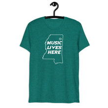 Mississippi "MUSIC LIVES HERE" Men's Triblend T-Shirt