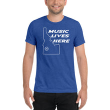 Idaho "MUSIC LIVES HERE" Men's Triblend Tshirt