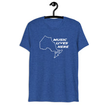 Ontario "MUSIC LIVES HERE" Men's Triblend T-Shirt