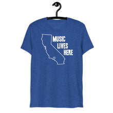 California "MUSIC LIVES HERE" Men's Triblend T-Shirt